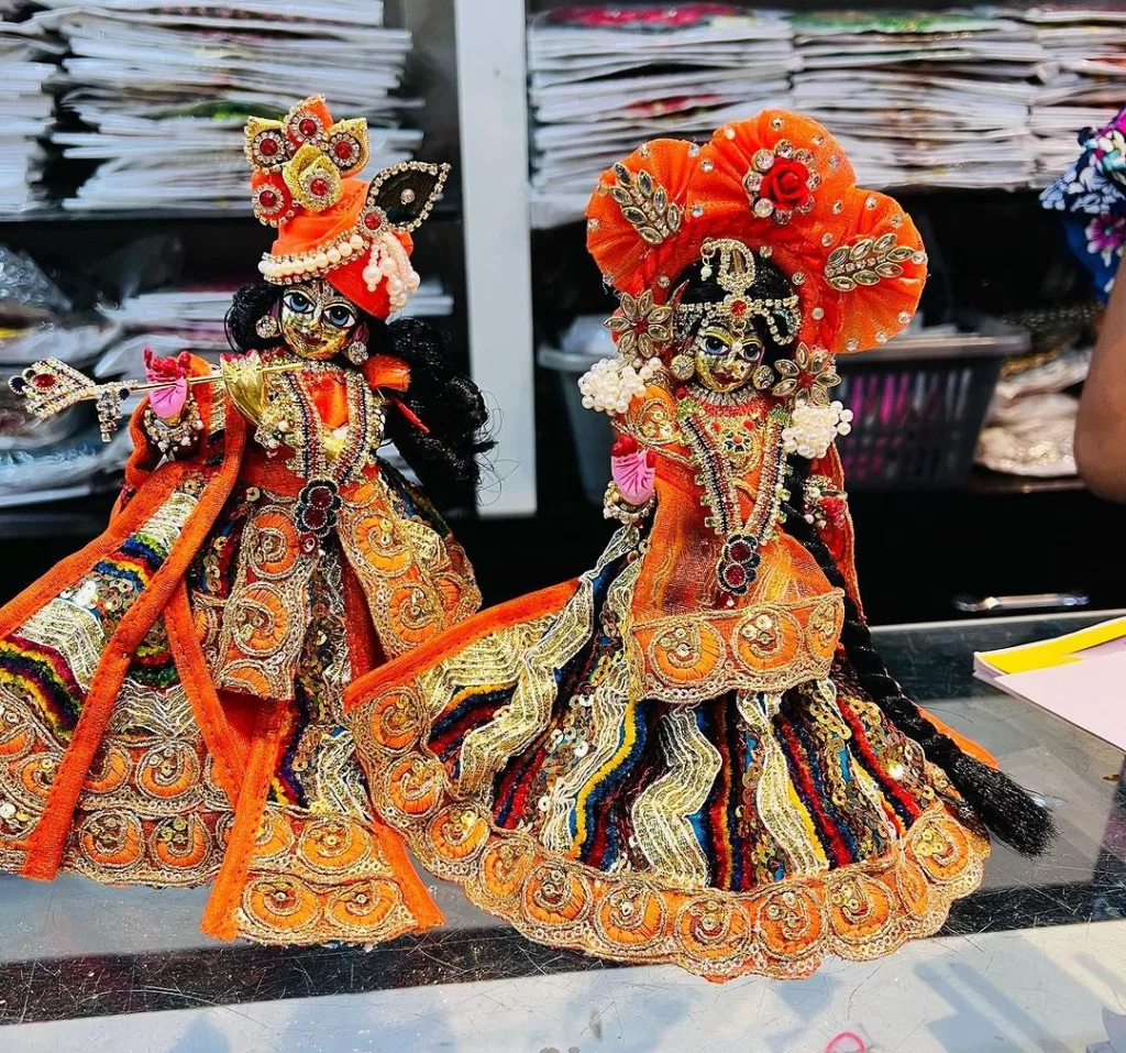 Decorated Radha Krishna Idols